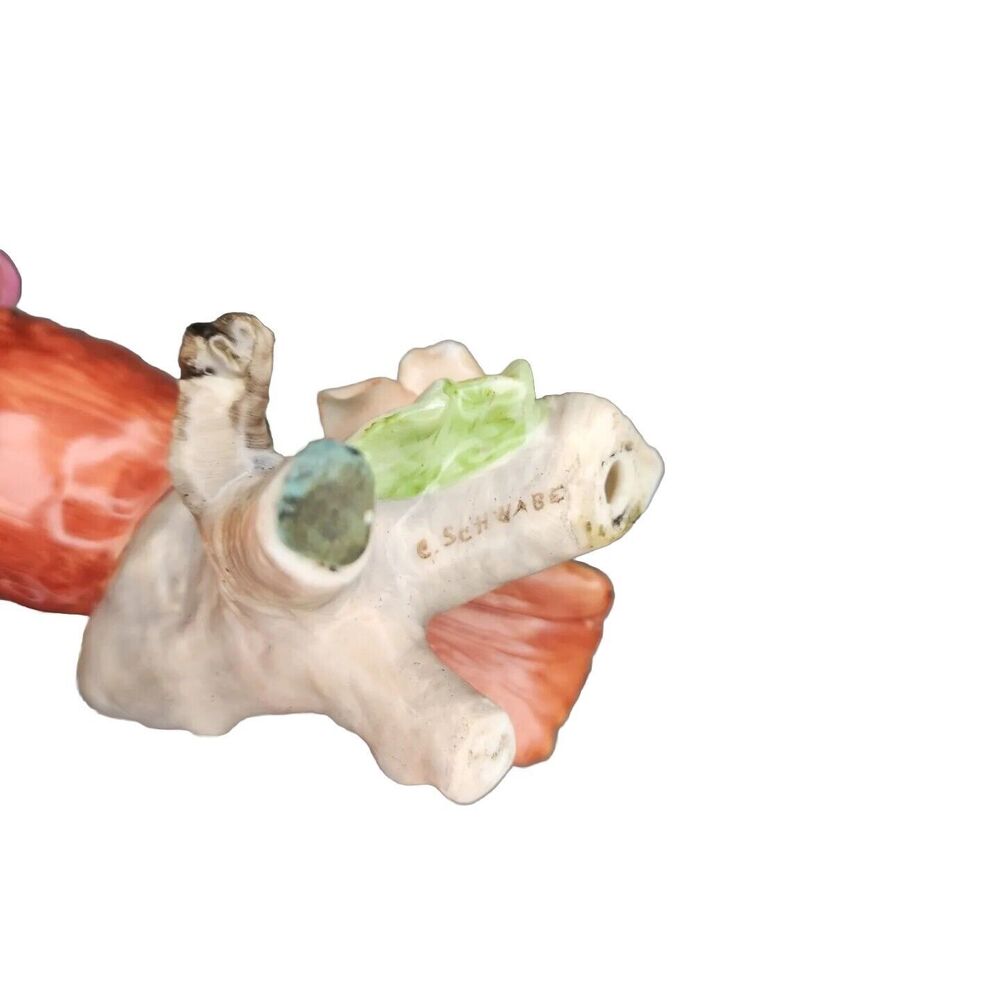 3 Schwabe Bird Figurines Multicolor  Handpainted Cardinal Wren Parakeet Signed - Picture 15 of 16